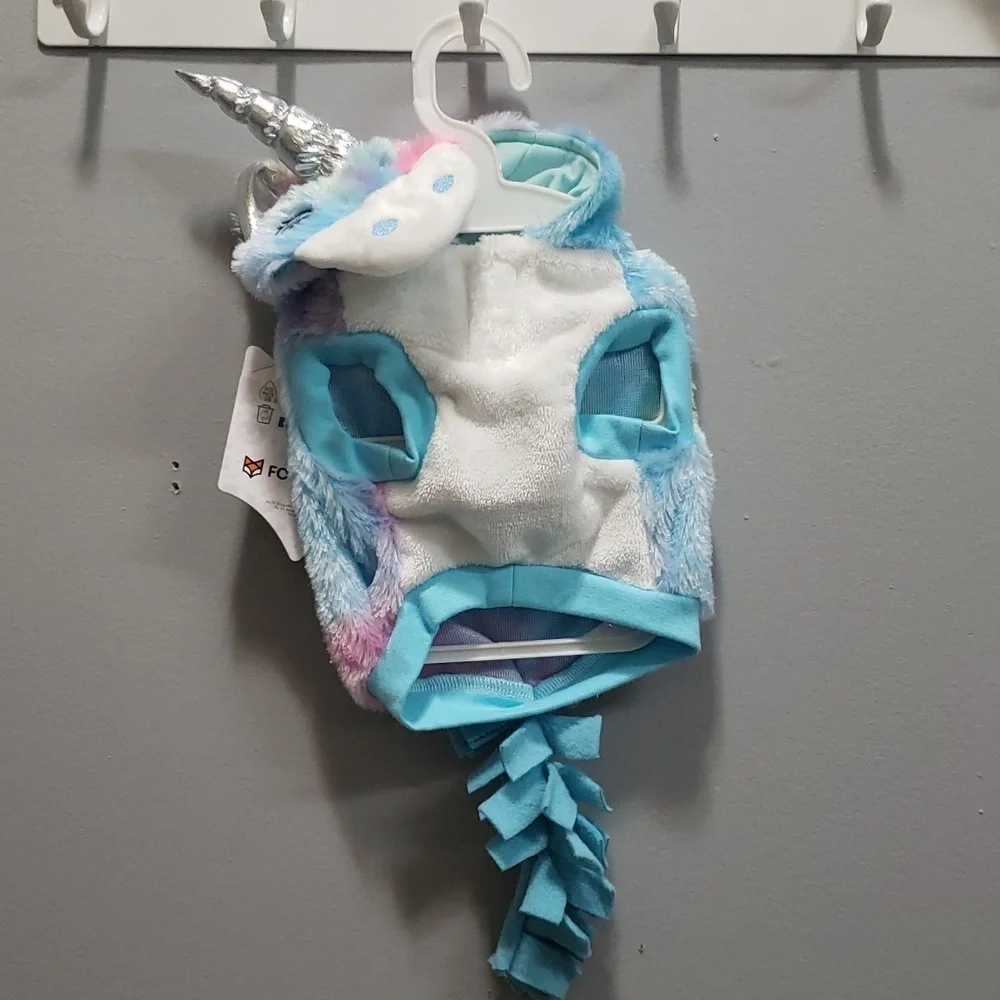 Fofos Dog Apparel Cozy Multicolor Unicorn Costume